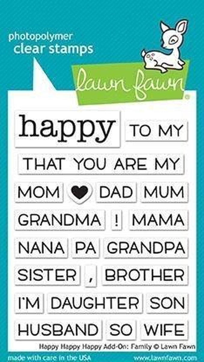 Happy Happy Happy Add-On: Family Clear Stamps (LF1585)
