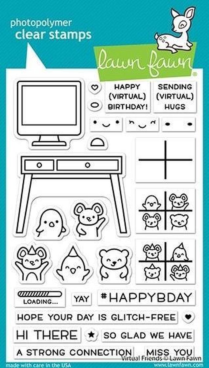 Virtual Friends Clear Stamps (LF2504)