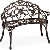 tuinbank rozen - 2 zits - 78 x 99 x 52 cm - aluminium - gietijzer
