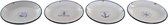 Onderbord DKD Home Decor Keramiek (4 pcs) (20 x 20 x 3.5 cm)