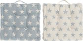 Kussen DKD Home Decor Sterren Katoen (40 x 8 x 40 cm) (2 pcs)