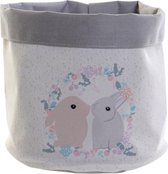 Mand DKD Home Decor Polyester Katoen (19 x 19 x 22 cm)