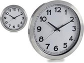 Muurklok Zilver 50 50 cm