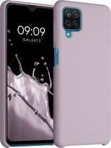 kwmobile telefoonhoesje voor Samsung Galaxy A12 - Hoesje met siliconen coating - Smartphone case in Dream of Cotton