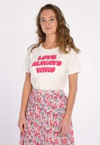 J&JOY - T-Shirt Vrouwen 02 Sydney White Love Always Wins