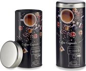 Metalen Blik Coffee Capsule (9 x 20 x 9 cm)