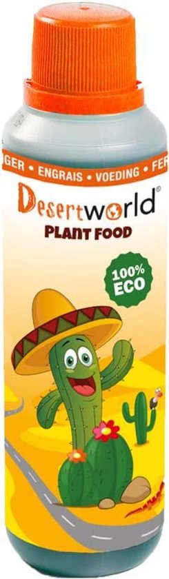 Desertworld Cactus Voeding - Geschikt voor Cactussen en Vetplanten - Vloeibare Bemesting - Universele Kwekers Formule - 250 ml