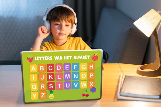 Sticker pour ordinateur portable - 12,3 pouces - Chambre d'enfants - Éducatif - Alphabet