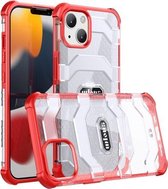 wlons Explorer-serie pc + TPU-beschermhoes voor iPhone 13 (rood)