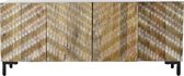 Dientafel DKD Home Decor Metaal Mangohout (177 x 45 x 75 cm)