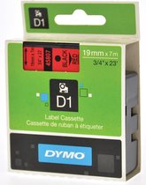 DYMO S0720870 labelprinter-tape Zwart op rood