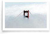 Walljar - Golden Gate Bridge - Muurdecoratie - Poster