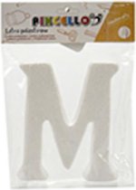 Pincello Decoratieletter M Junior 22 X 17 Cm Polystyreen Wit