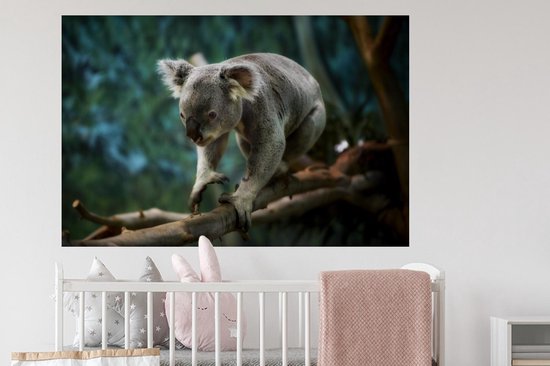 Muurstickers - Sticker Folie - Koala - Boom - Australië - 120x80 cm - Plakfolie - Muurstickers Kinderkamer - Zelfklevend Behang - Zelfklevend behangpapier - Stickerfolie