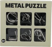JollyGadget Metalen Hersenkraker Puzzel 6-delig