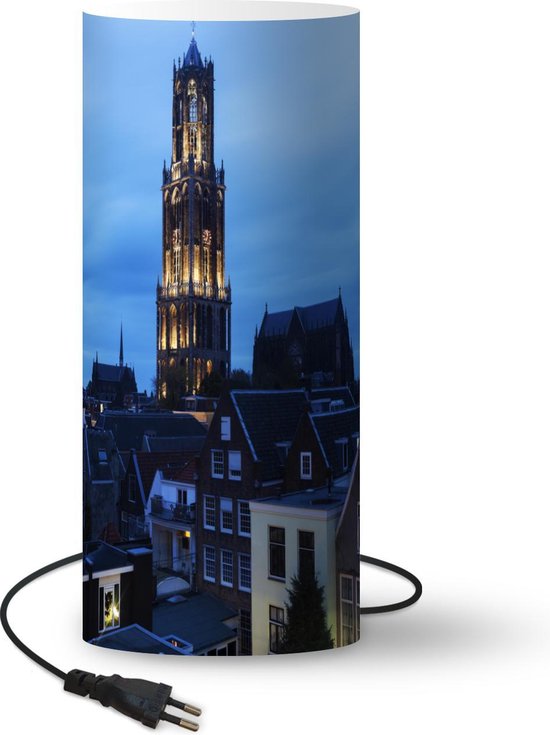 Lamp - Nachtlampje - Tafellamp slaapkamer - Domtoren - Utrecht - Licht - 70  cm hoog -... | bol.com