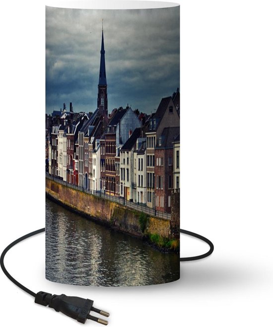 Lamp - Nachtlampje - Tafellamp slaapkamer - Skyline - Huis - Maastricht -  33 cm hoog -... | bol.com