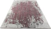 Vintage Vloerkleed Granada Grijs / Bordeaux-160 x 230 cm