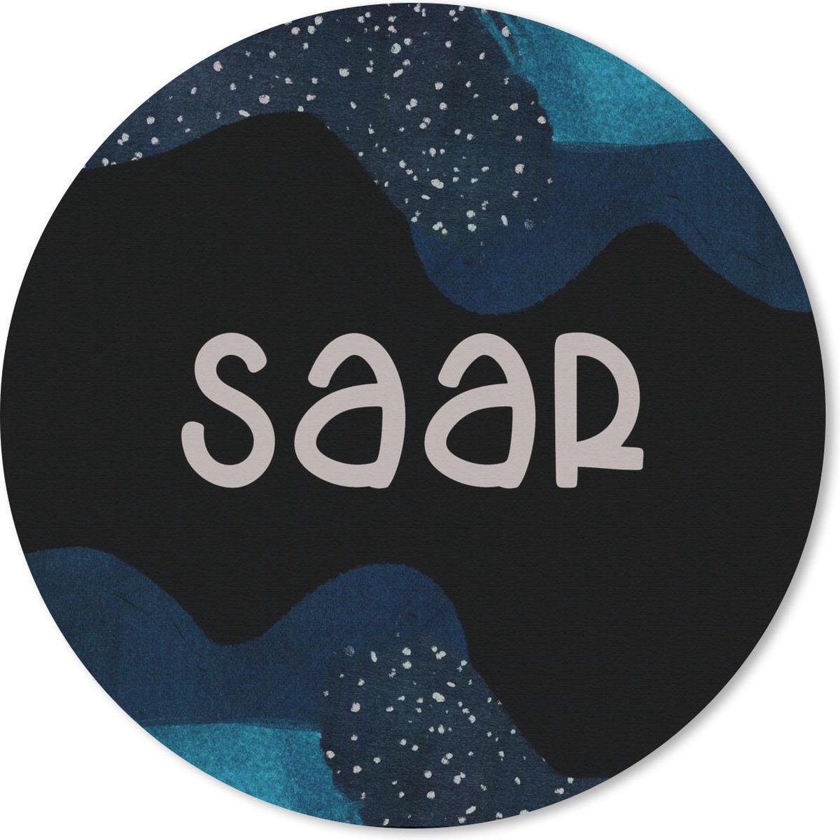 Muismat rond 40x40 cm - Mousepad Saar - Pastel - Meisje - Ronde muismatten