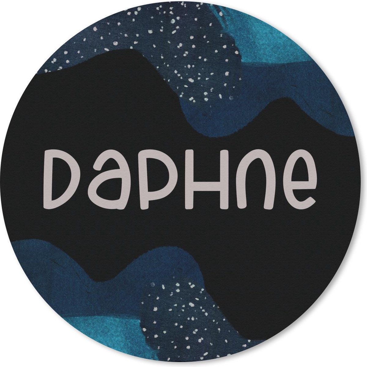Muismat rond 50x50 cm - Mousepad Daphne - Pastel - Meisje - Ronde muismatten