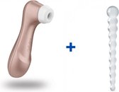 Satisfyer Pro 2 Next Generation - Luchtdruk Vibrator + Glazen G-Spot Dildo