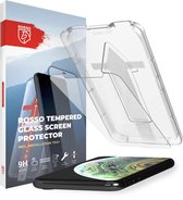 Rosso Apple iPhone XS Max Screenprotector | Gehard Glas | Case Friendly | Met Installatietray | Eenvoudige montage