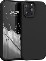kwmobile telefoonhoesje geschikt voor Apple iPhone 13 Pro Max - Hoesje met siliconen coating - Smartphone case in zwart