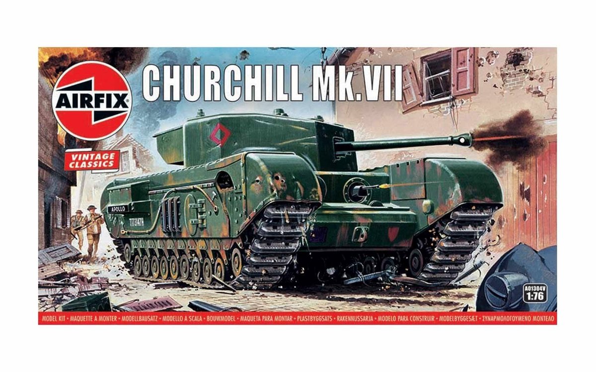 Airfix - Churchill (Af01304v) - modelbouwsets, hobbybouwspeelgoed voor kinderen, modelverf en accessoires