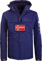 Geographical Norway Softshell Jas Stretch Blauw Premium - XL