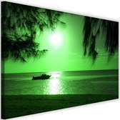Schilderij Groene zee, 2 maten, Premium print