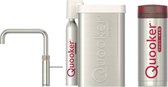 Quooker Fusion square met PRO3 boiler en CUBE reservoir 5-in-1 kokend water kraan RVS