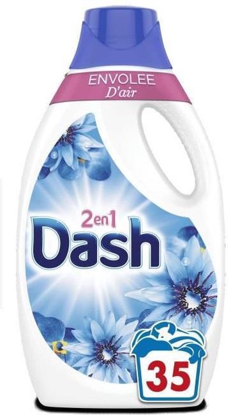DASH 2-in-1 vloeibaar wasmiddel Frisse lucht - 1,92 l | bol.com