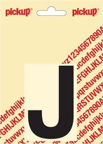Pickup plakletter Helvetica 80 mm - zwart J