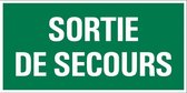 Pickup Sécurité - Sortie de secours - conform NEN-EN-ISO 7010 bord 30x15 cm