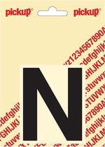 Pickup plakletter Helvetica 80 mm - zwart N