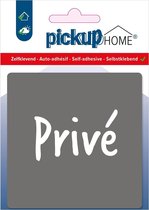Pickup Privé grijs - 90x90 mm Pictogram Route Acryl