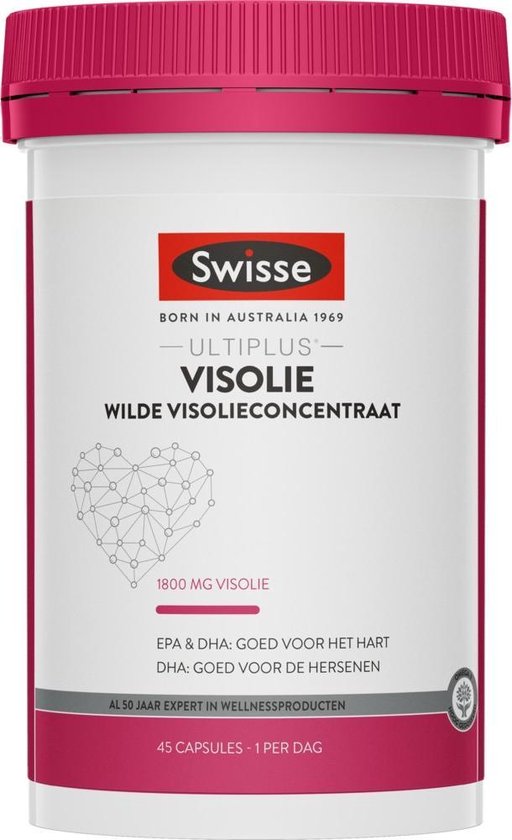 Swisse Wilde Visolieconcentraat Voedingssuplement - 45 capsules