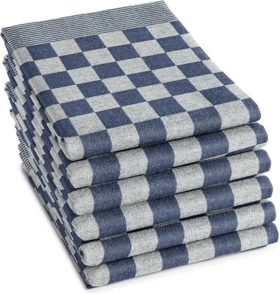 DDDDD Barbeque Theedoeken & Keukendoeken Set van 6 - 60x65 cm - Blauw |