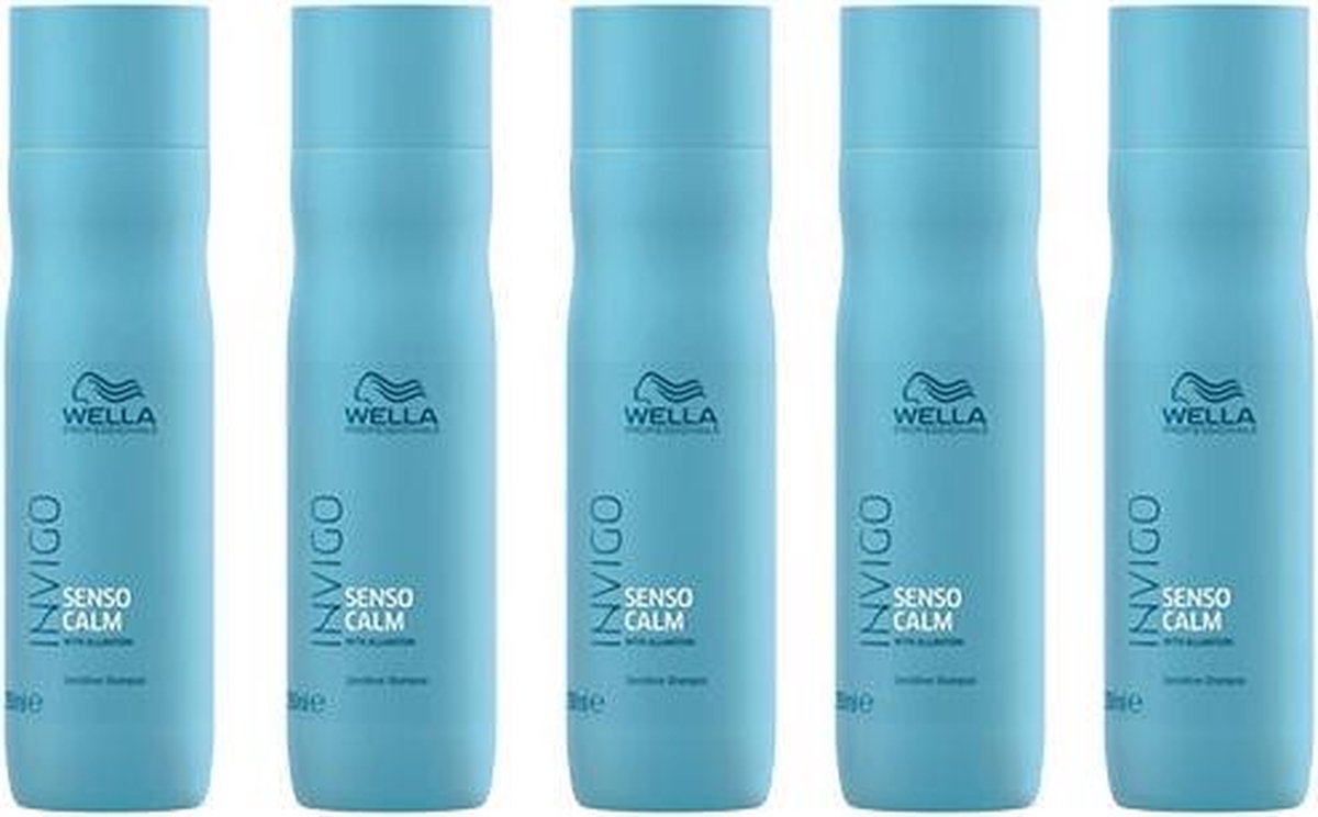 5x Wella Invigo Balance Blend Senso Calm Shampoo 250ml