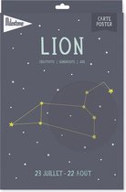 Milestone® - Constellation Carte Poster - Lion