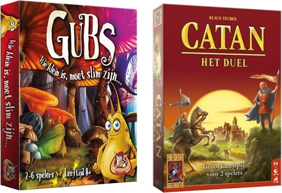 Afbeelding van het spel Spellenset - 2 stuks - Kaartspel - Gubs & Catan: Het Duel Kaartspel