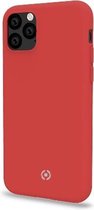 Celly Feeling iPhone 11 Pro hoes- Siliconen buitenkant met antikras binnenkant - Rood