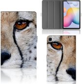 Leuk Hoesje Samsung Galaxy Tab S6 Lite | Tab S6 Lite 2022 Hoes met Standaard Cheetah