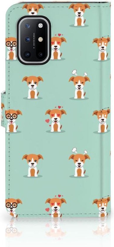 Téléphone Portable Couverture Standing pour OnePlus 8T Coque Chiots