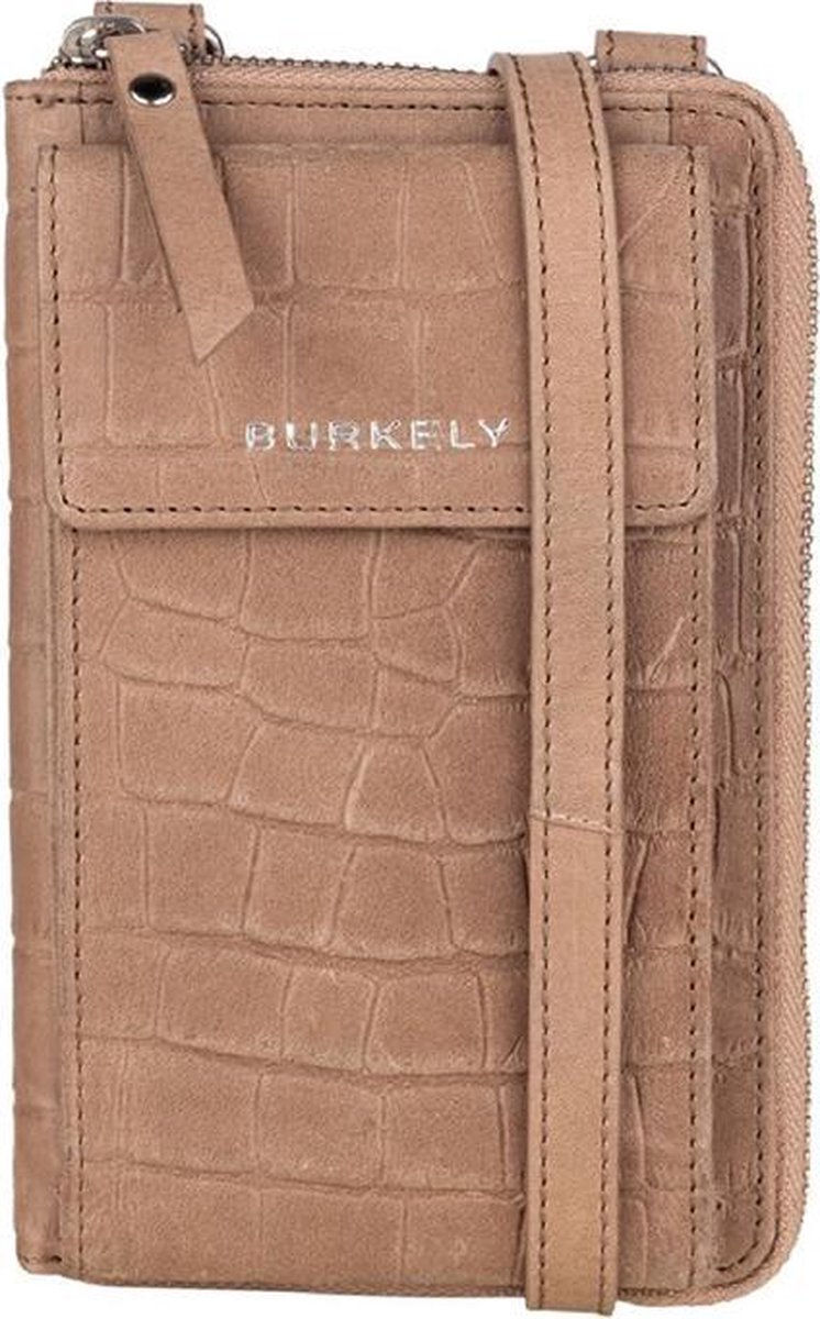 Burkely Telefoontasjes Croco Caia Leer - beige