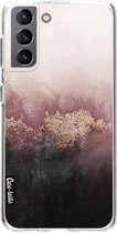 Casetastic Samsung Galaxy S21 4G/5G Hoesje - Softcover Hoesje met Design - Pink Sky Print