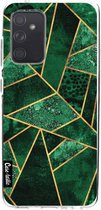 Casetastic Samsung Galaxy A52 (2021) 5G / Galaxy A52 (2021) 4G Hoesje - Softcover Hoesje met Design - Deep Emerald Print