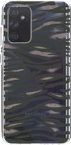 Casetastic Samsung Galaxy A72 (2021) 5G / Galaxy A72 (2021) 4G Hoesje - Softcover Hoesje met Design - Zebra Army Print