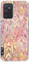 Casetastic Samsung Galaxy A52 (2021) 5G / Galaxy A52 (2021) 4G Hoesje - Softcover Hoesje met Design - Coral and Amethyst Art Print