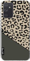 Casetastic Samsung Galaxy A72 (2021) 5G / Galaxy A72 (2021) 4G Hoesje - Softcover Hoesje met Design - Leopard Mix Green Print